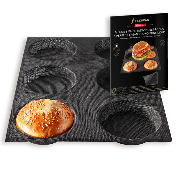 Bakvorm 6 individuele ronde broodjes