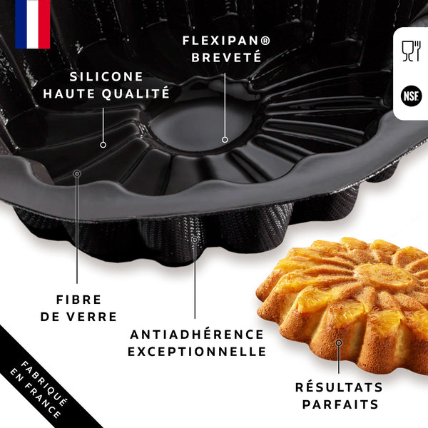 Flexipan® : silicone de qualité pour cuisson, démoulage et nettoyage faciles.