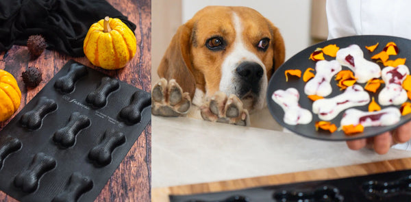 Moule Flexipan® 9 Os pour recettes salées et sucrées pour animaux
