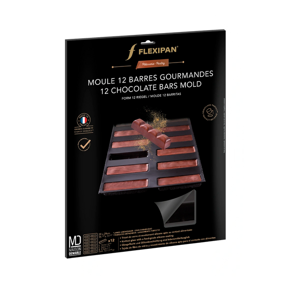 Moule 12 Barres Gourmandes Flexipan